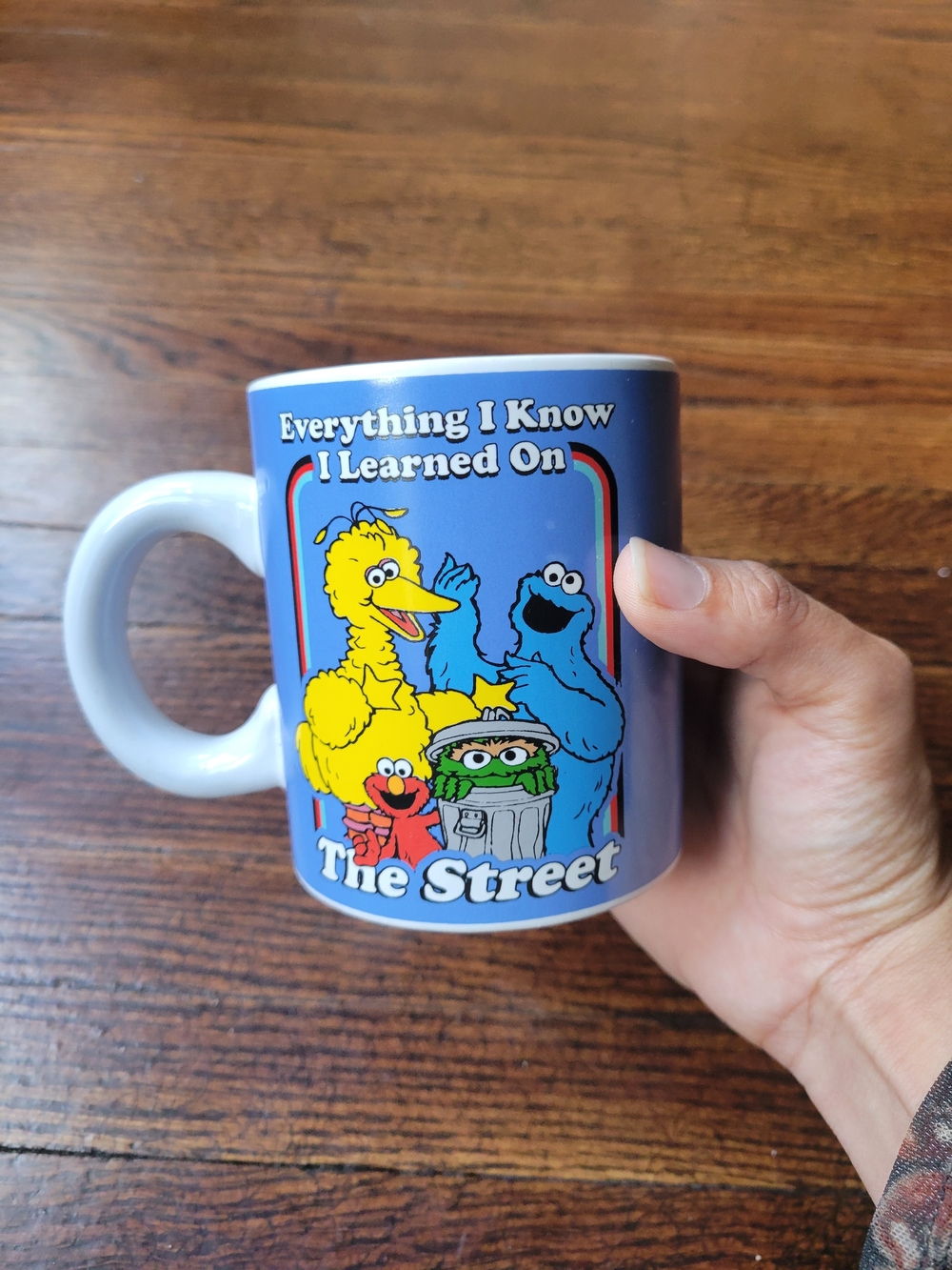 Coffe Mug Everything I Know I Learned From The Streets Vintage Sesame Street